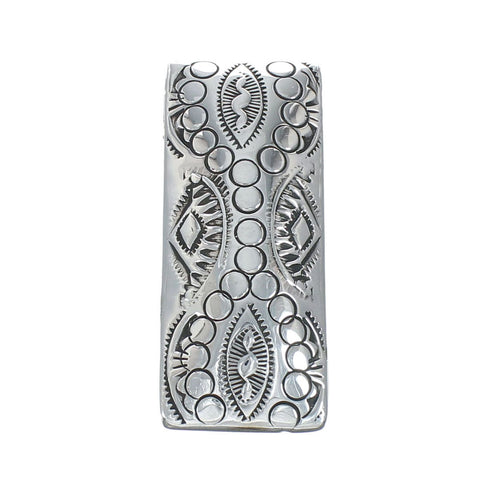Native American Navajo Sterling Silver Money Clip JX130748